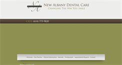 Desktop Screenshot of newalbanydental.com